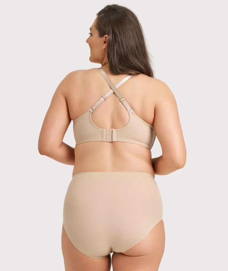Ava & Audrey Bardot Front-Closing Underwire Bra - Nude - Image 7