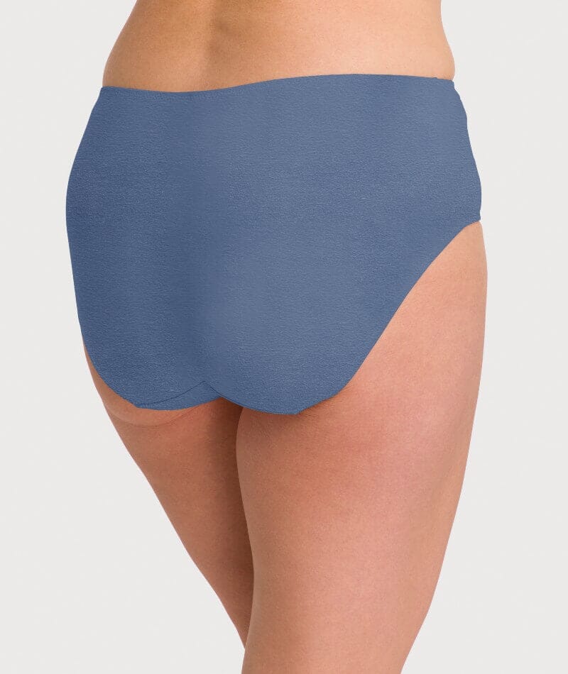 Ava & Audrey Clementine Cotton Full Brief 2 Pack - Nude/Denim Blue - Image 5