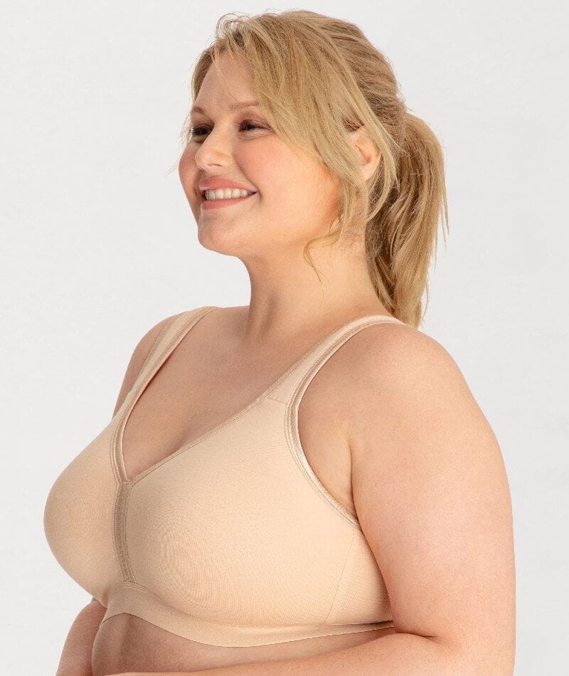 Ava & Audrey Faye Cotton Wire-free Support Bra 2 Pack - Frappe - Image 3
