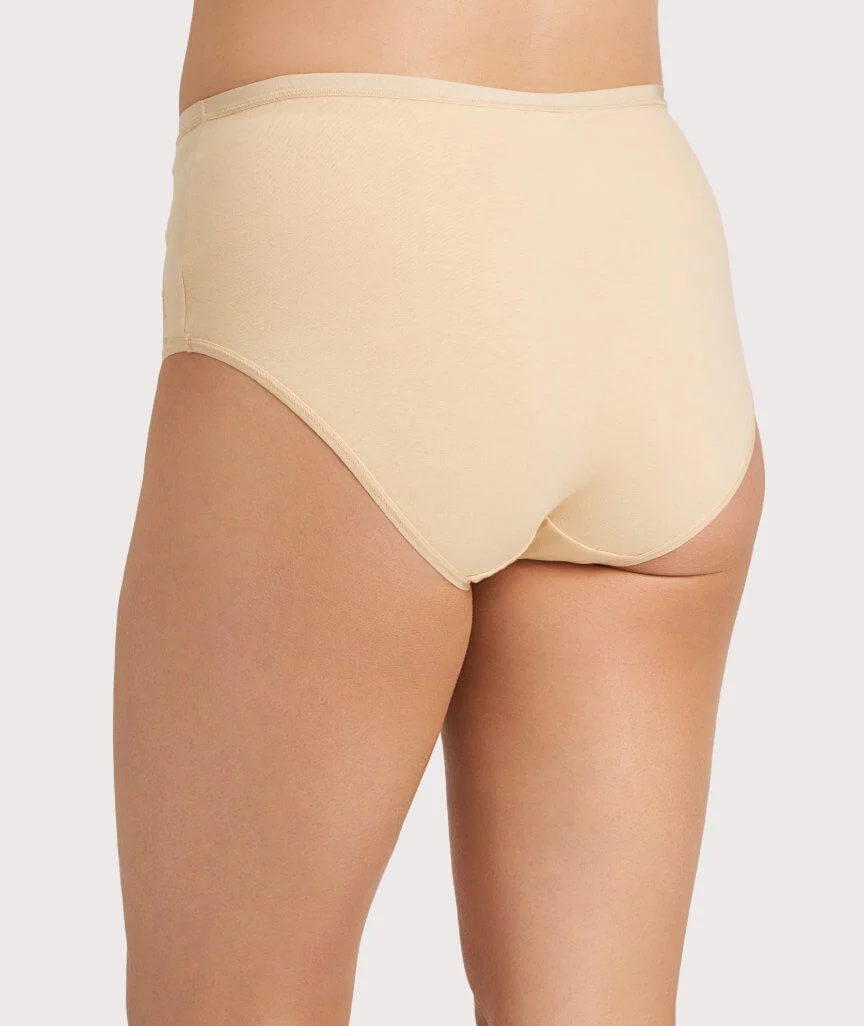 Ava & Audrey Hannah Cotton & Lace Full Brief - Frappe - Image 2