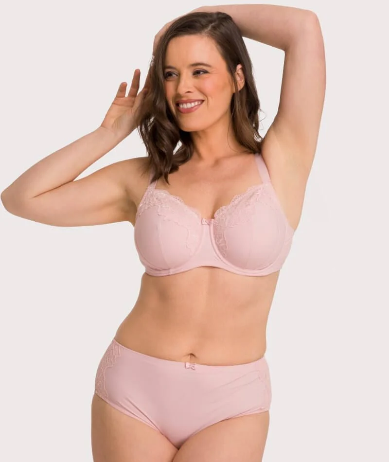 Ava & Audrey Jacqueline Full Cup Underwired Bra 2 Pack - Black/Blush - Image 18