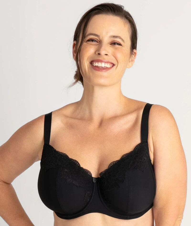 Ava & Audrey Jacqueline Full Cup Underwired Bra - Black - Image 2
