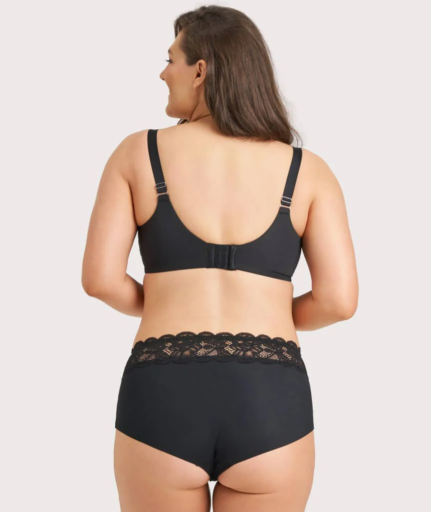 Ava & Audrey Jacqueline Lace Full Cup Underwire Bra - Black/Nude - Image 11