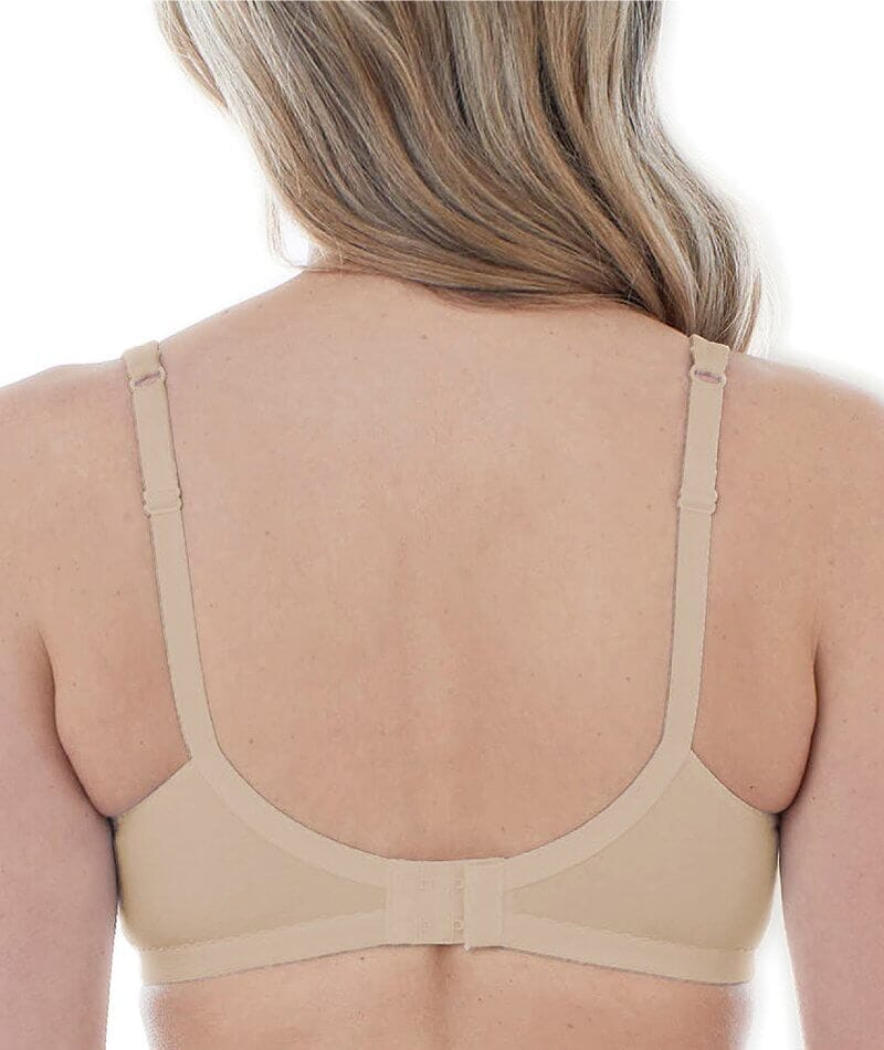 Bestform Unlined Cotton Stretch T-Shirt Bra with Underwire 3 Pack - Sand - Image 4