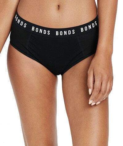 Bonds Bloody Comfy Moderate Period Full Brief - Black