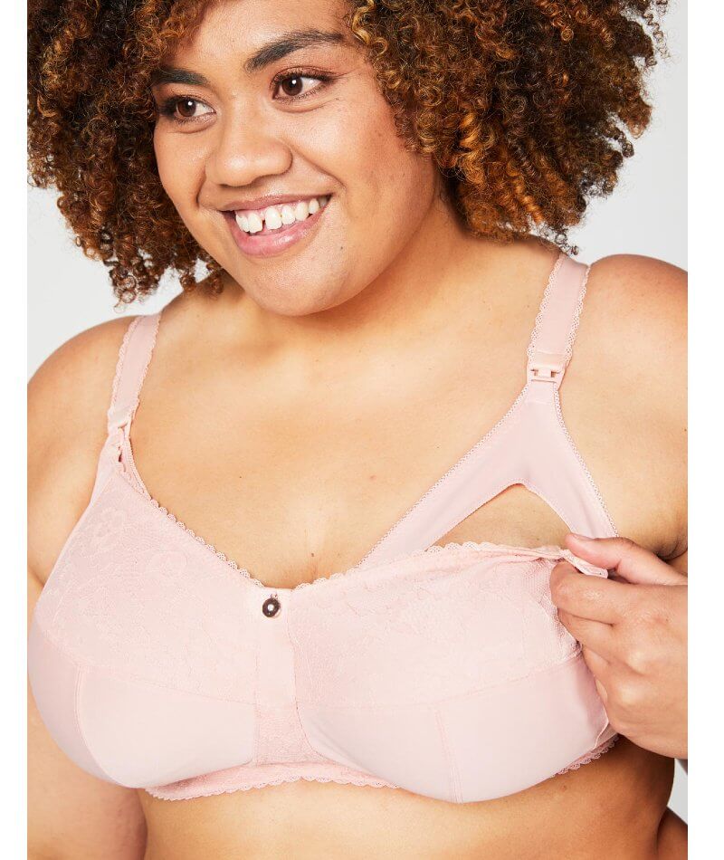 Cake Maternity Tea Wire-Free Soft Cup Nursing Bra - Blush - Image 4