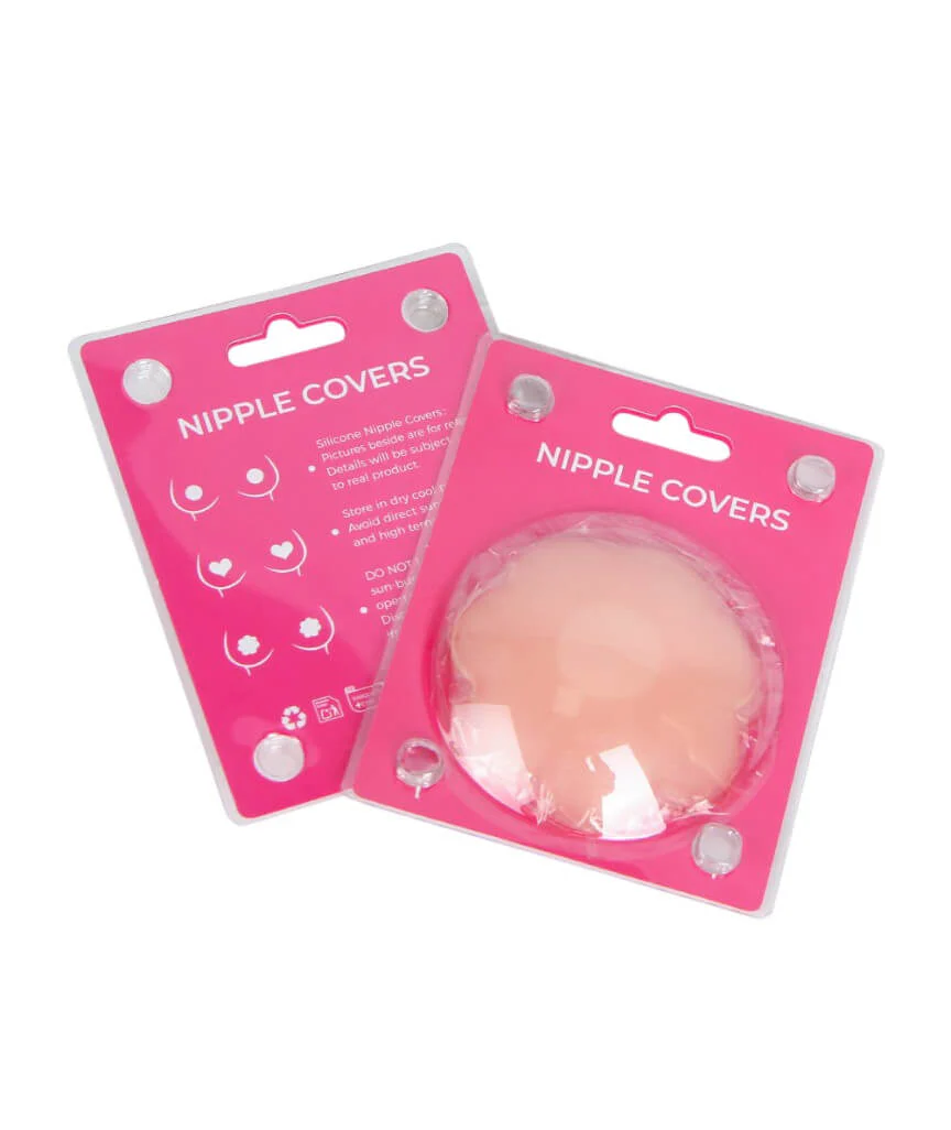 Curvy Flower Silicone Nipple Covers - Skin - Image 2