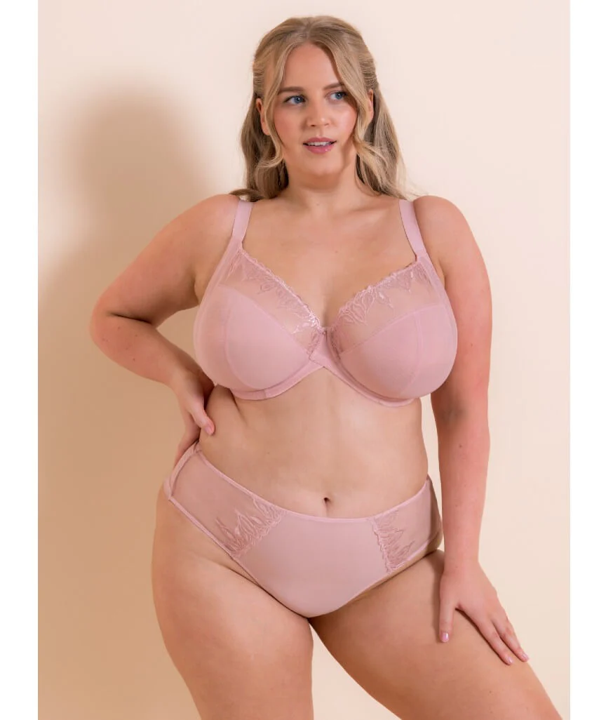 Curvy Kate Flare Full Plunge Side Support Multiway Bra - Rose Sparkle - Image 7