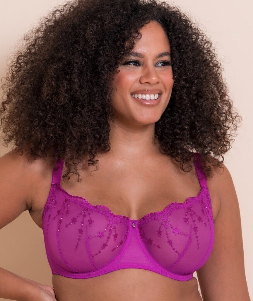 Curvy Kate Stardust Balcony Bra - Vivid Violet