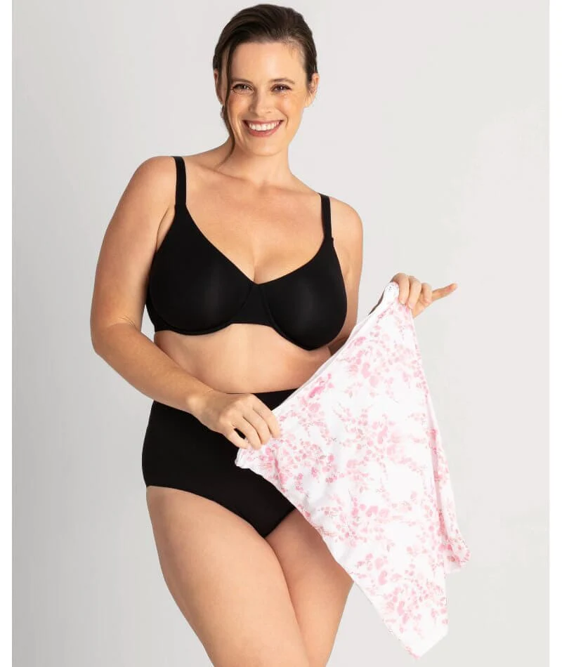 Curvy Lingerie Pink Floral Washbag - Large - Image 2