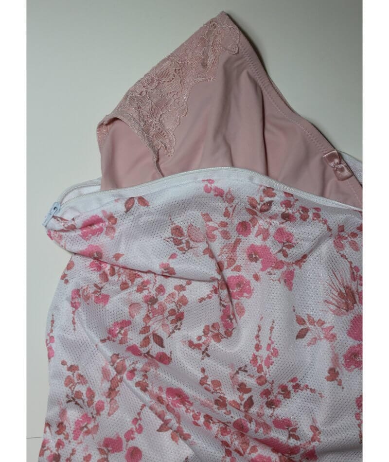 Curvy Lingerie Pink Floral Washbag - Large - Image 3