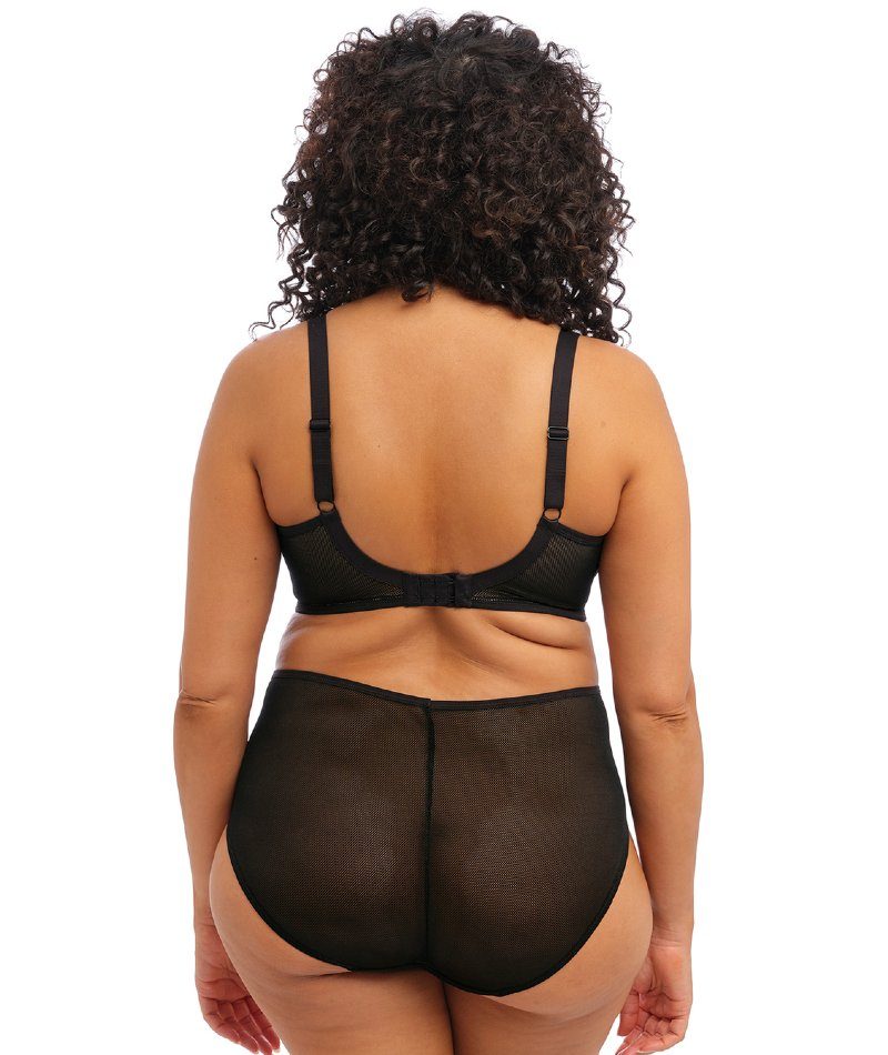Elomi Kintai Underwired Plunge Bra - Black - Image 3