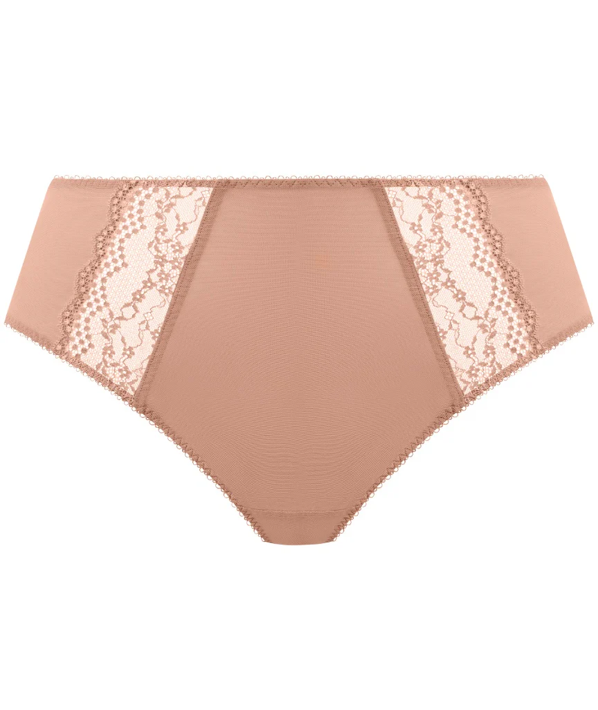 Elomi Lucie High Leg Brief - Mocha - Image 5