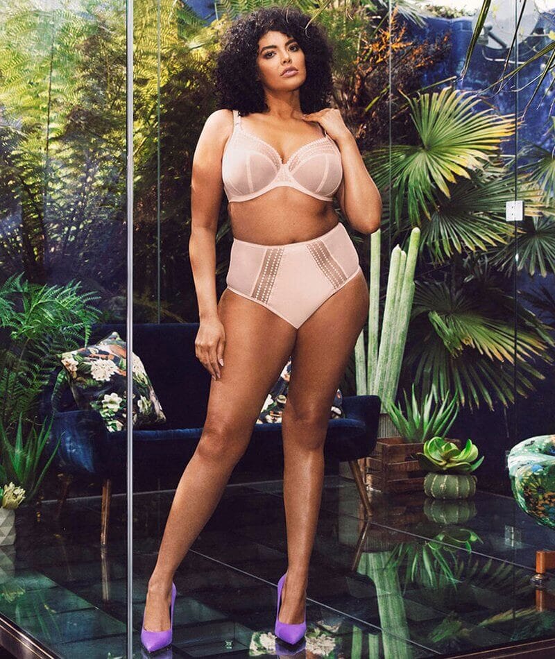 Elomi Matilda Underwired Plunge Bra - Pearl Blush - Image 5