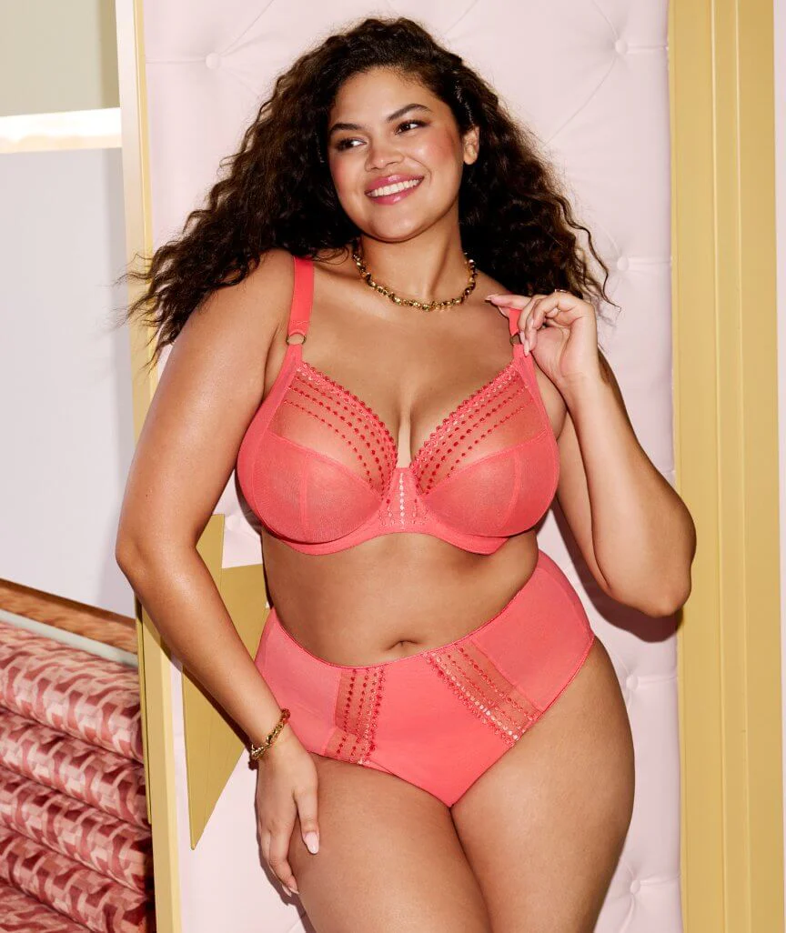 Elomi Matilda Underwired Plunge Bra - Sunset - Image 2