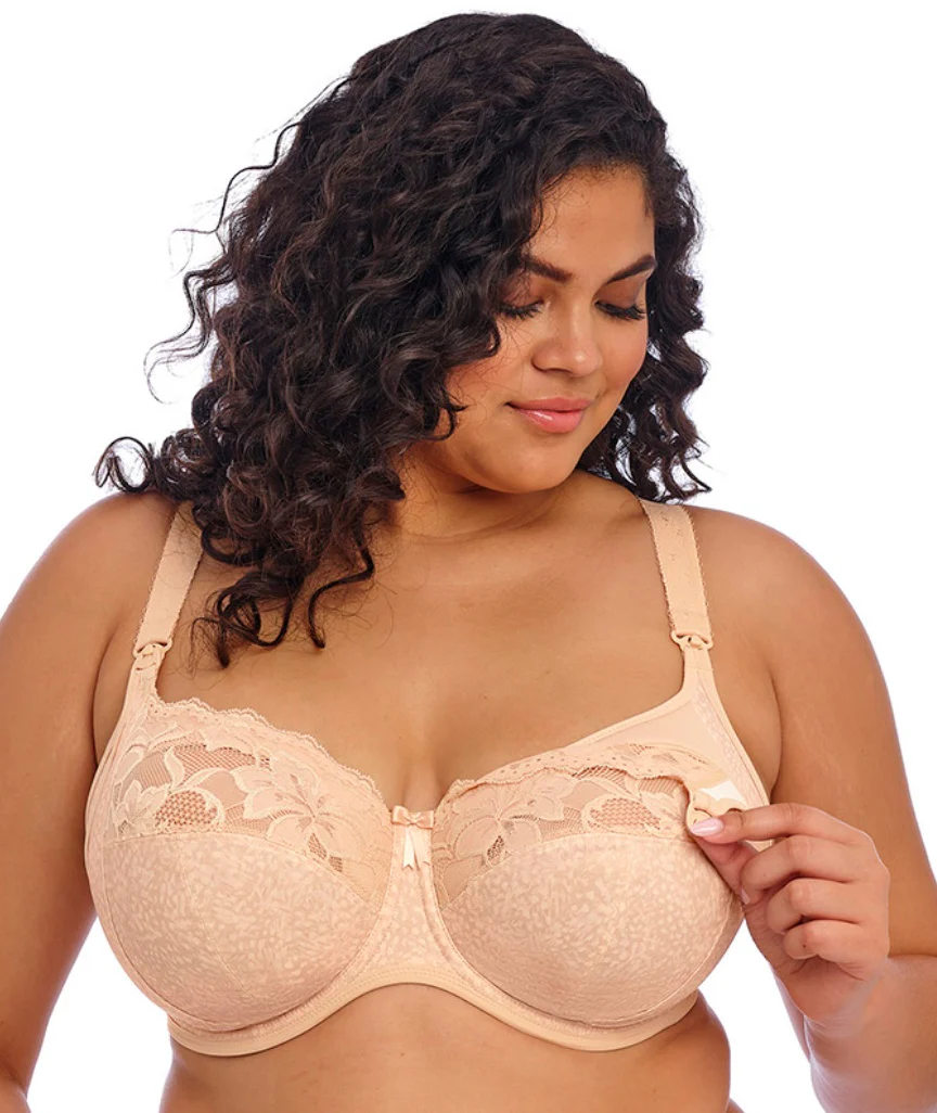 Elomi Molly Underwired Nursing Bra - Cameo Rose - Image 3