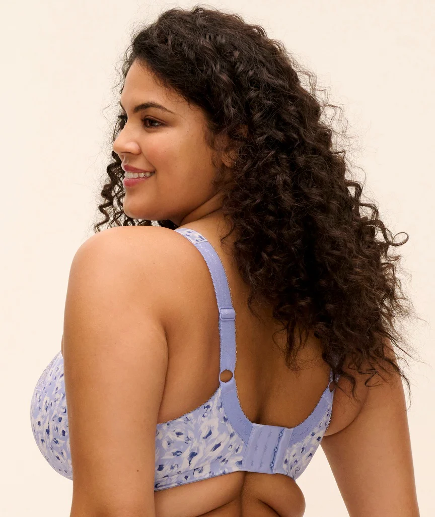 Elomi Morgan Underwired Bra - Blue Leopard - Image 2