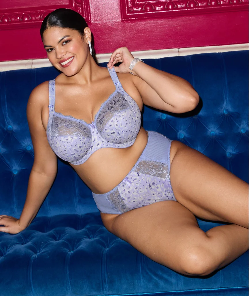 Elomi Morgan Underwired Bra - Blue Leopard - Image 4