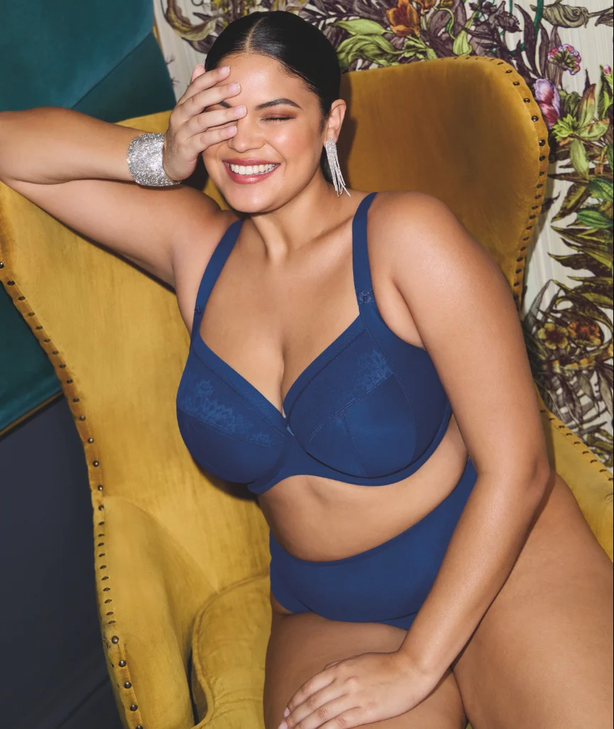 Elomi Nerina High Leg Brief - French Navy - Image 4