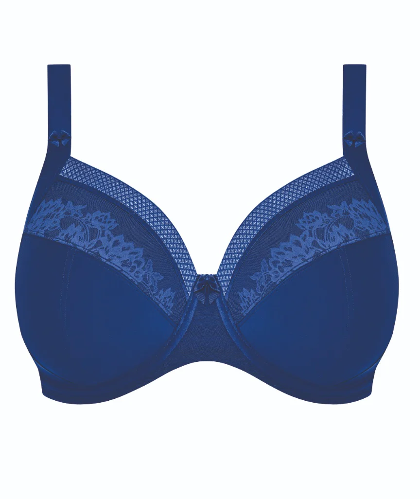 Elomi Nerina Underwire Stretch Plunge Bra - French Navy - Image 6