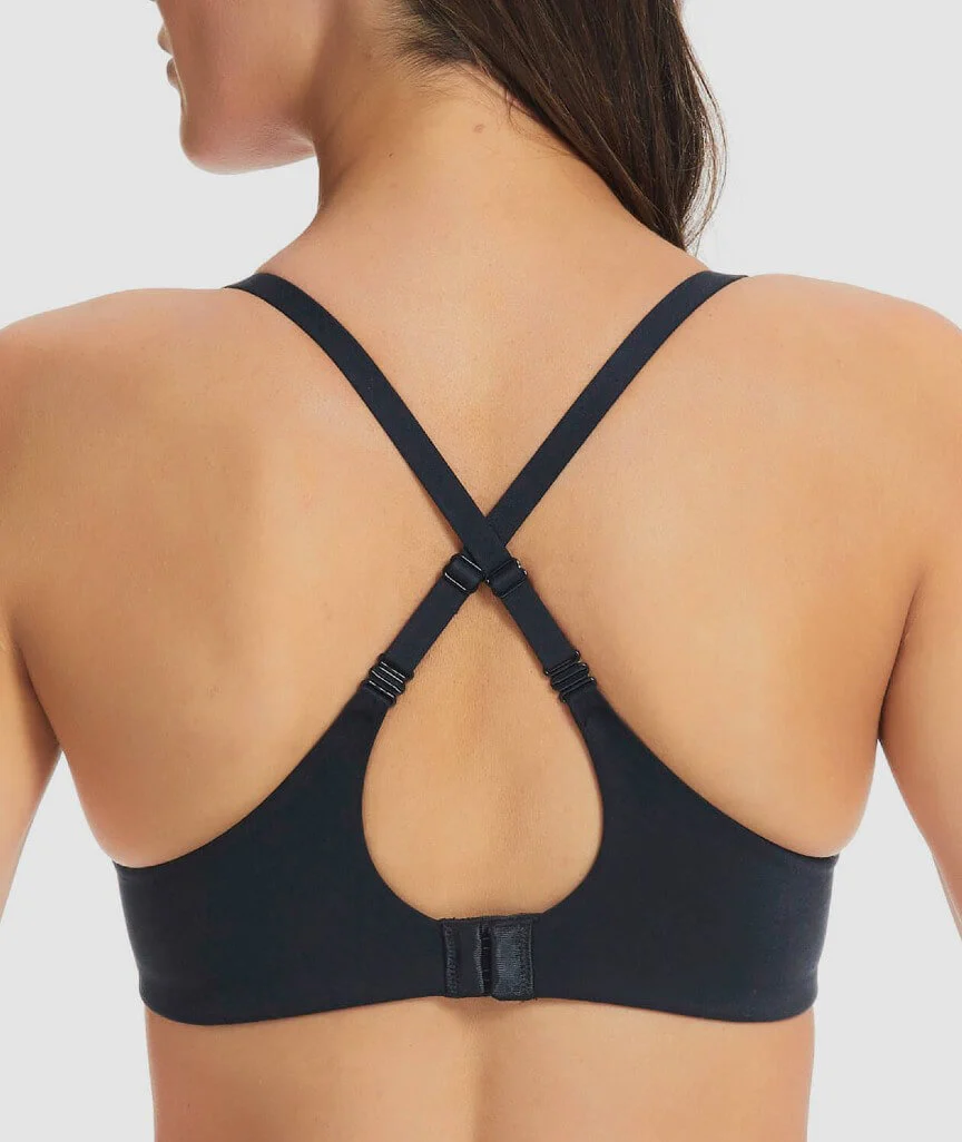 Finelines Memory Full Coverage T-Shirt Bra - Black - Image 2