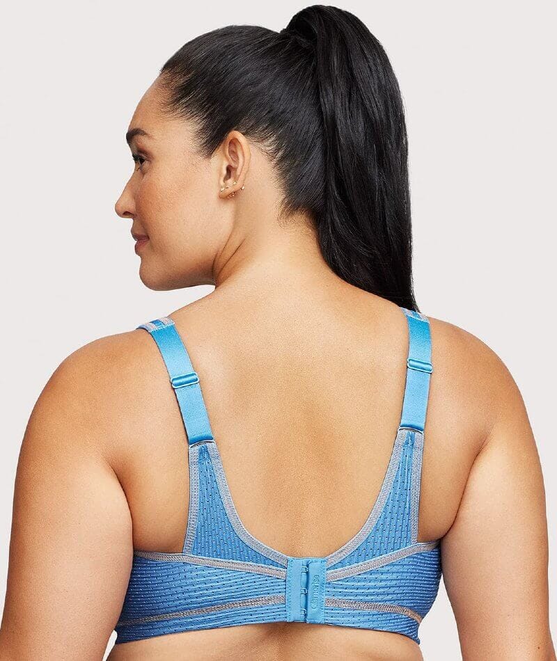 Glamorise No-Bounce Camisole Elite Wire-Free Sports Bra - Light Denim - Image 2