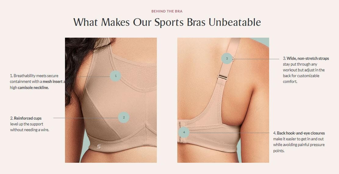 Glamorise No-Bounce Camisole Wire-Free Sports Bra 2 Pack - White - Image 9