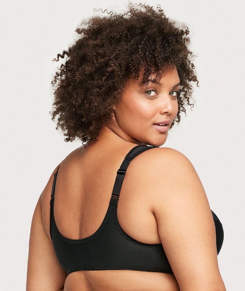 Glamorise WonderWire Front-Closure Bra - Black - Image 5