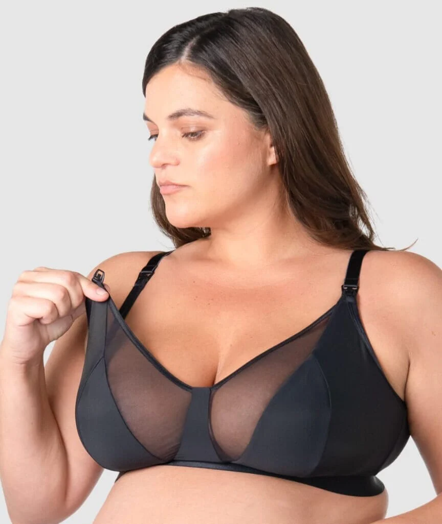 Hotmilk Flawless Full Cup Wire-Free Nursing Bra - Black
