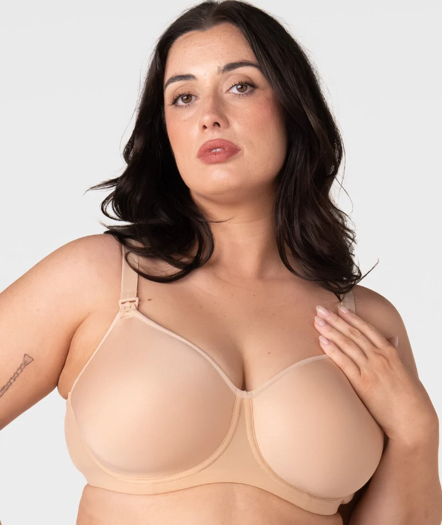 Hotmilk Obsession 2.0 Maternity & Nursing T-Shirt Bra - Frappe - Image 2