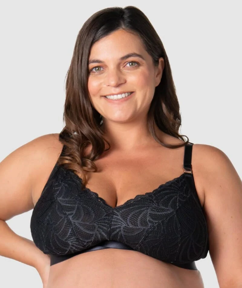 Hotmilk Warrior 2.0 Flexfit Wire-Free Nursing  Bra - Black