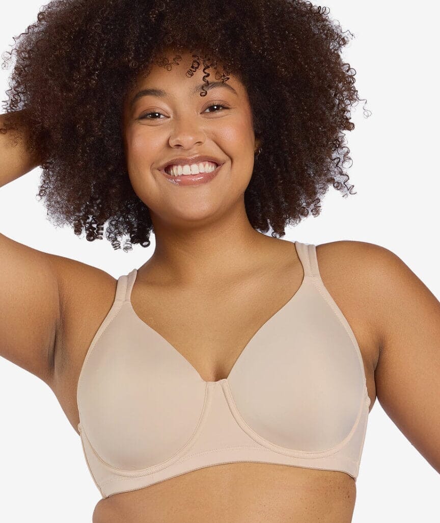 Leading Lady Brigitte Lightly Padded Contour Underwired Bra - Sand