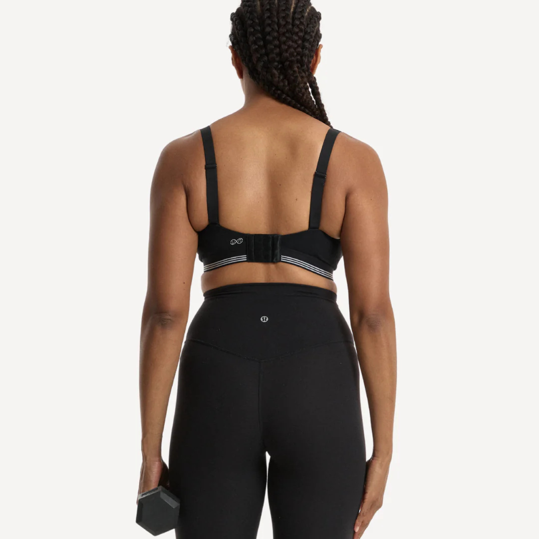 Nala Sporty Support Wirefree Bralette Bra - Licorice/Snow Cone - Image 5
