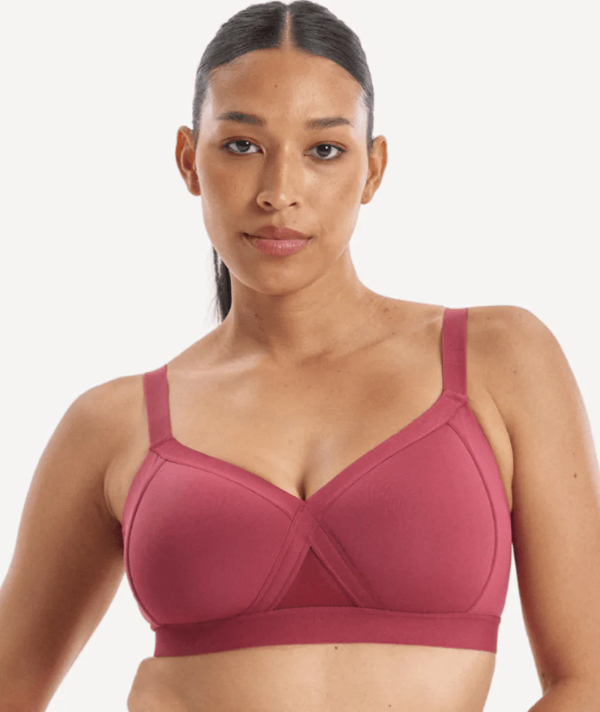 Nala Support Wirefree Bralette Padded - Burnt Fig - Image 6