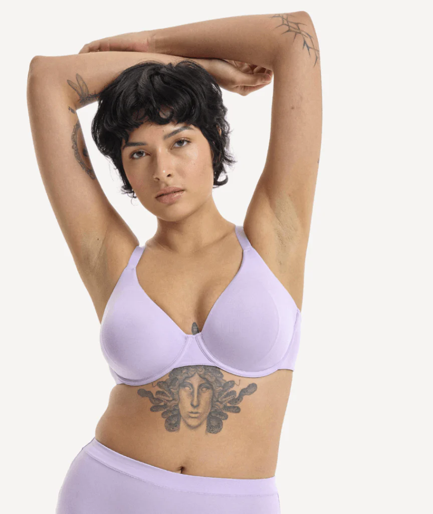 Nala Underwire Bra - Better Than Cotton - Lavender Fizz - Image 3