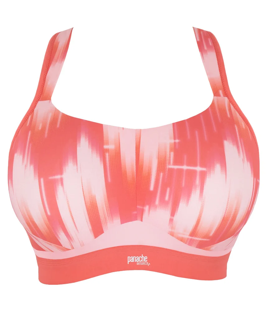 Panache Sport Boundless Wire-free Sports Bra - Pink Abstract - Image 13
