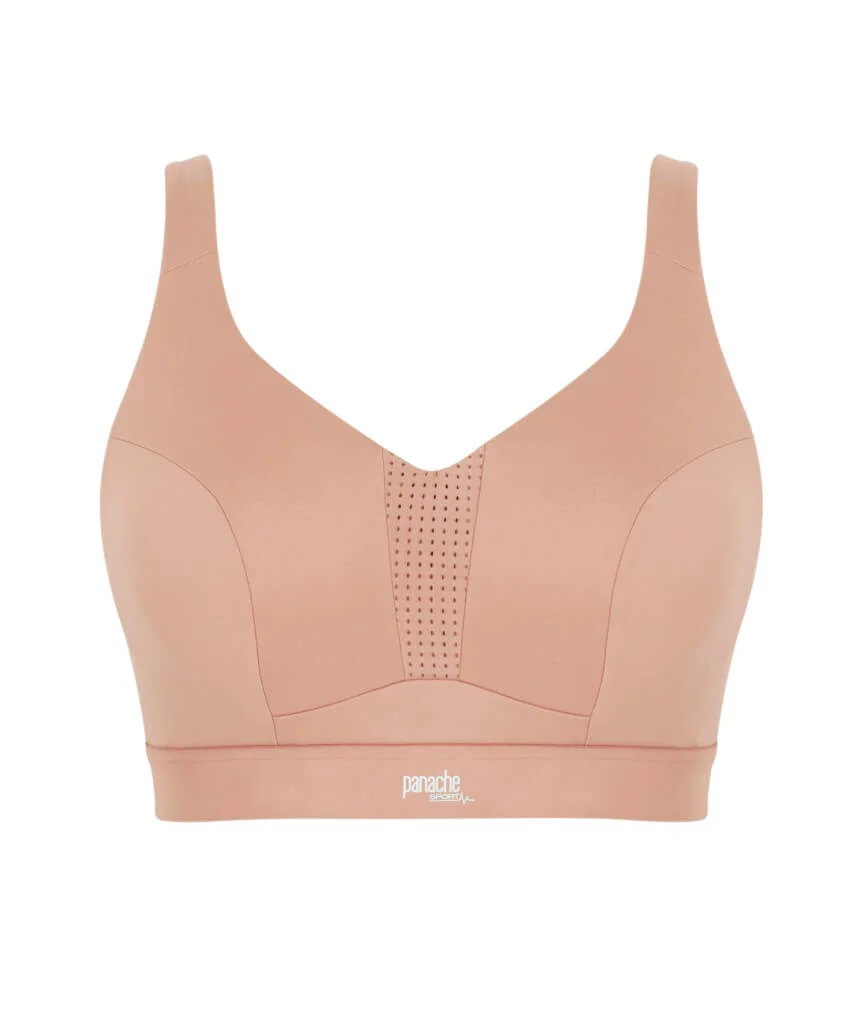 Panache Sport Endurance Ultra Perform Non Padded Underwire Sports Bra -  Dusty Rose - Image 7