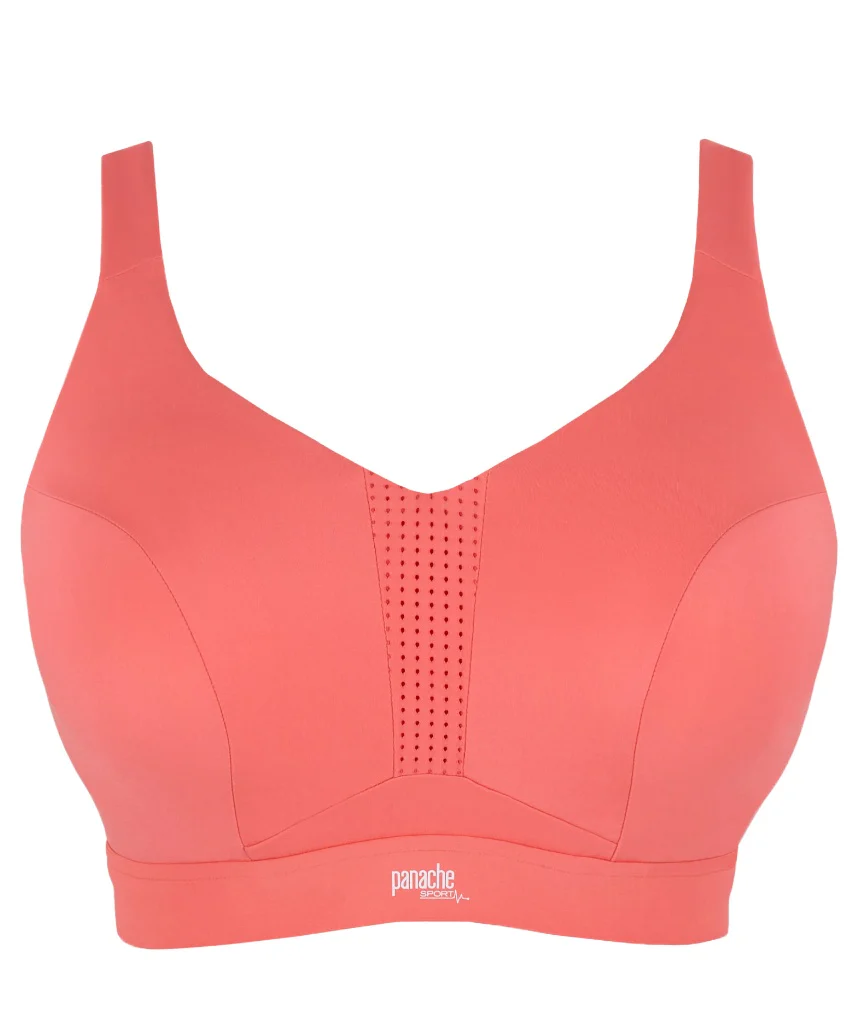 Panache Sport Endurance Ultra Perform Non Padded Underwire Sports Bra - Grapefruit - Image 10
