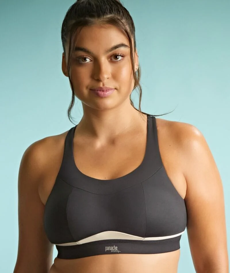 Panache Sport Freedom Wire-free Sports Bra- Black Chalk