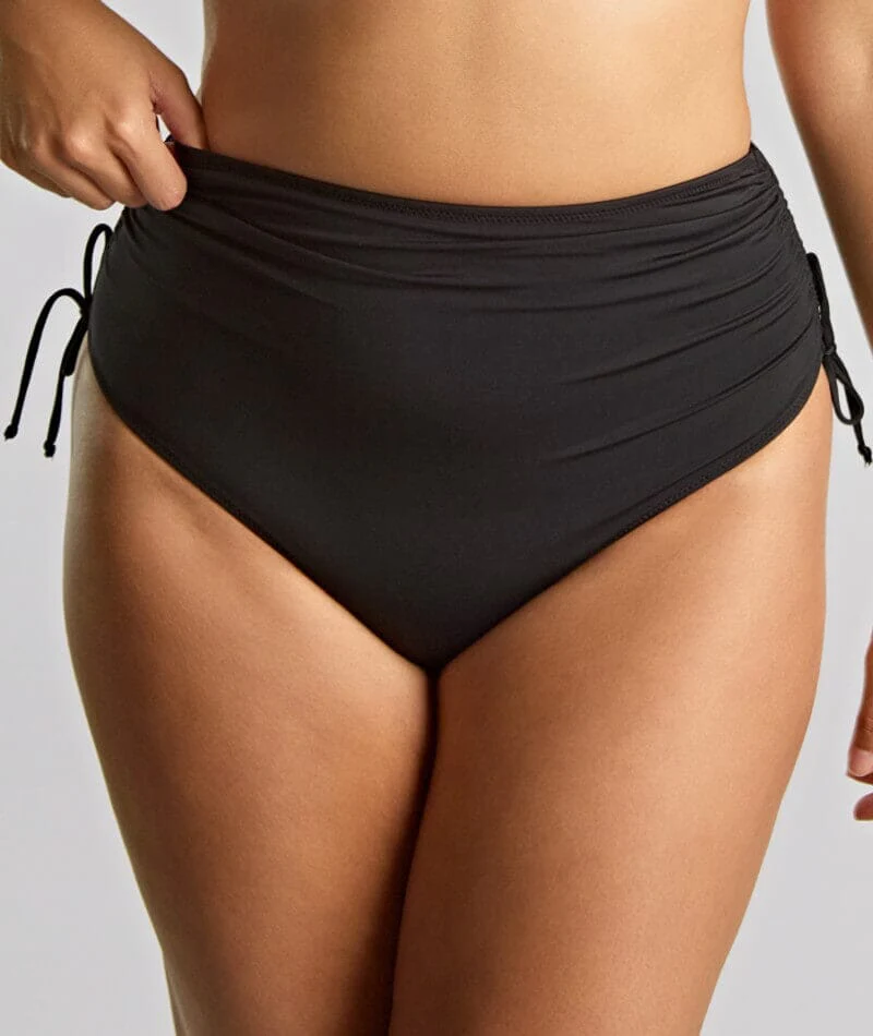 Panache Swimwear Signature Midi Gather Brief - Black