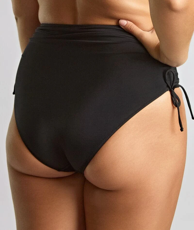 Panache Swimwear Signature Midi Gather Brief - Black - Image 2
