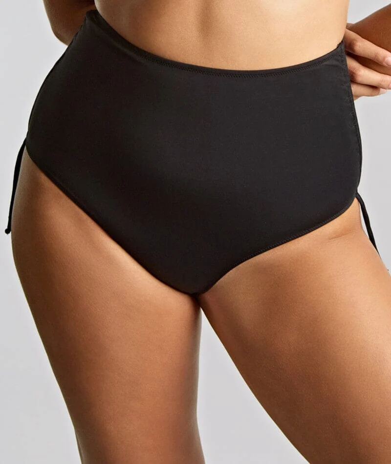 Panache Swimwear Signature Midi Gather Brief - Black - Image 3