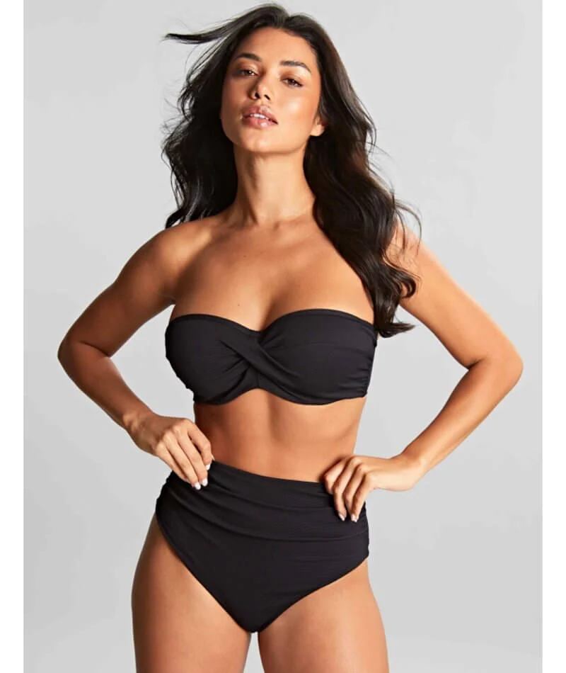 Panache Swimwear Spirit Ella Twist Bandeau Bikini - Black - Image 3