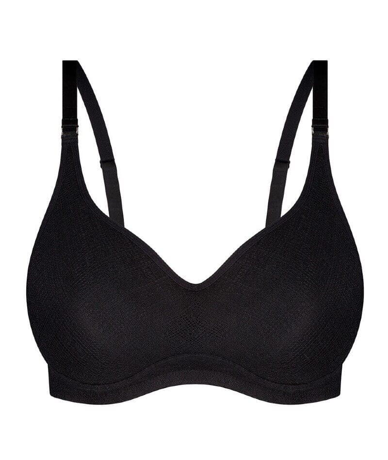 Triumph Amour Maternity Lace Padded Wire-free Bra - Black - Image 5