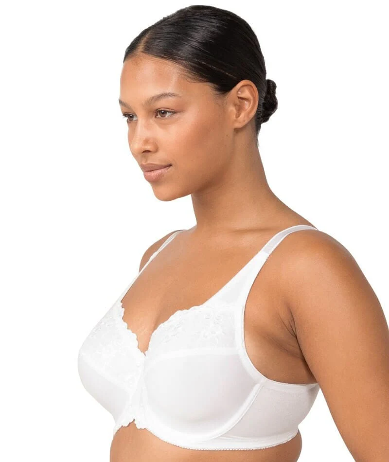 Triumph Embroidered Minimizer Bra - White - Image 7