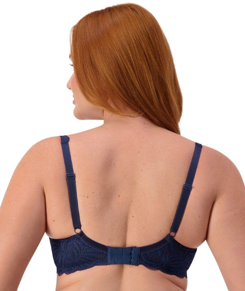 Triumph Essential Lace Balconette Bra - Navy Blue - Image 2