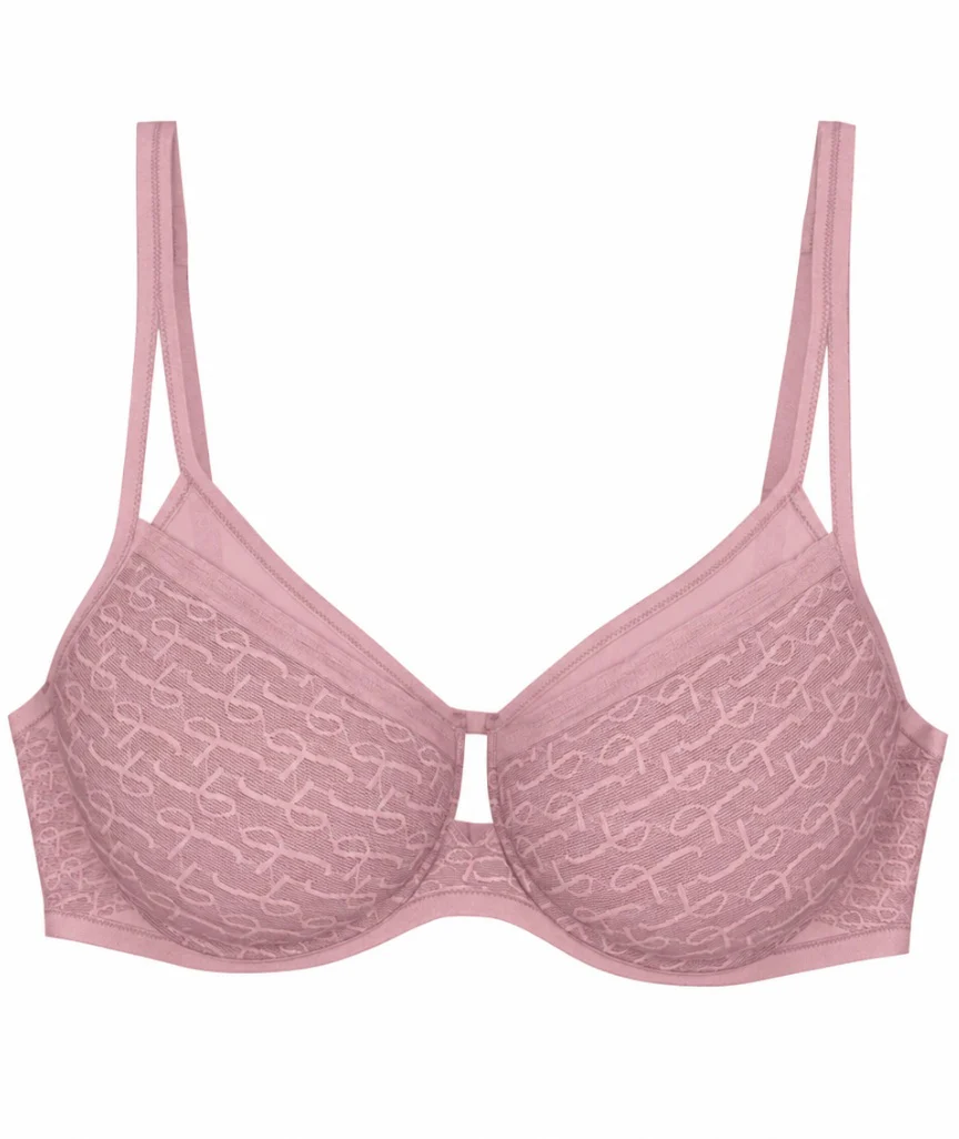 Triumph Signature Sheer Underwired Minimiser Bra - Blossom Kiss - Image 4