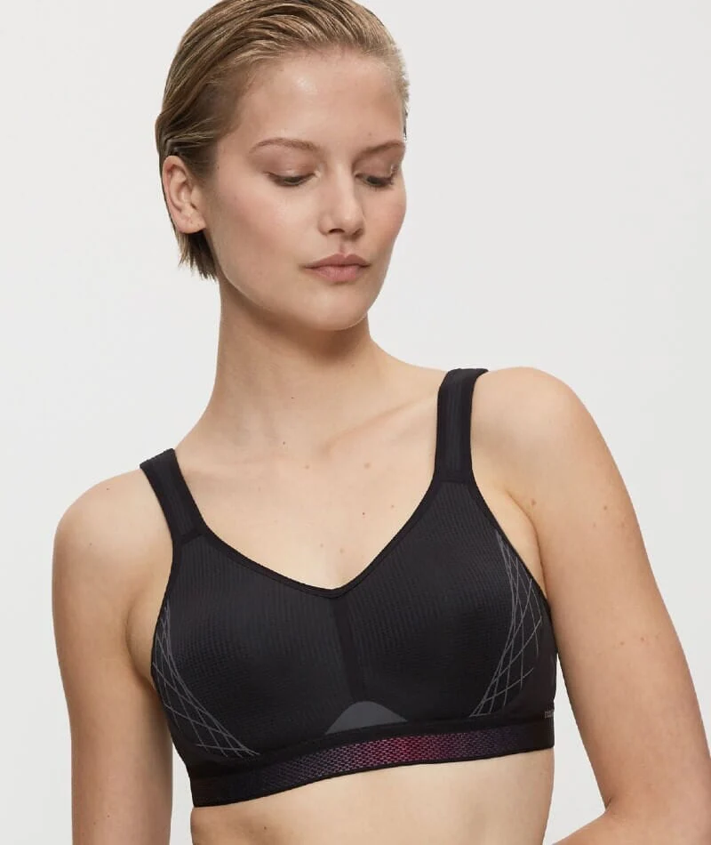 Triumph Triaction Cardio Flow Wire-free Sports Bra - Black