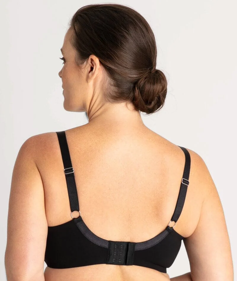 Underbliss Invisibliss Moulded Microfibre Underwire Bra 2 Pack - Black - Image 3
