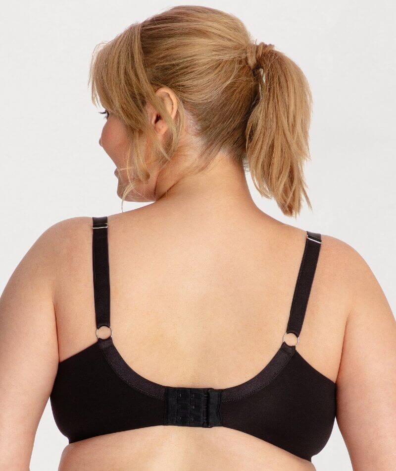 Underbliss Invisibliss Moulded Microfibre Underwire Bra 2 Pack - Black - Image 6